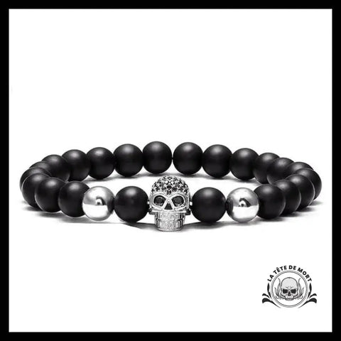 Bracelet Homme Tête de Mort (Perles)