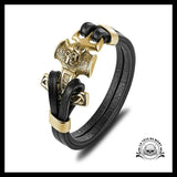 Bracelet Homme Viking (Cuir)