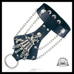 Bracelet Main Squelette (Cuir)
