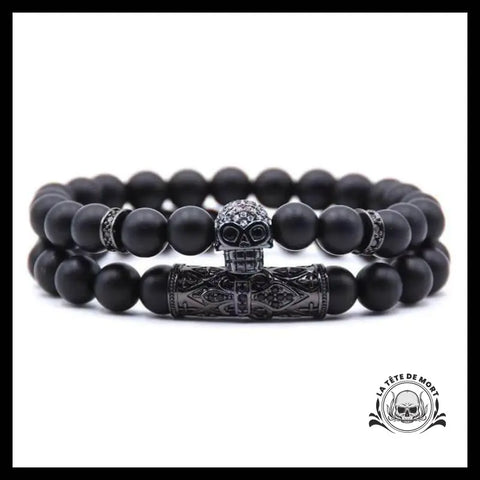 Bracelet Noir (Perles)
