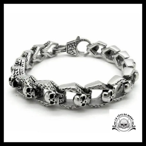 Bracelet Punk Femme (Argent)