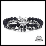 Bracelet Skull Biker (Perles)