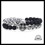 Bracelet Skull Biker (Perles)