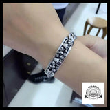 Bracelet Skull Homme (Argent)