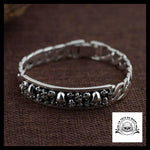 Bracelet Skull Homme (Argent)