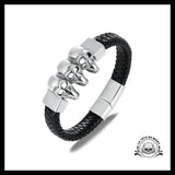 Bracelet Tête de Mort 3 Crânes