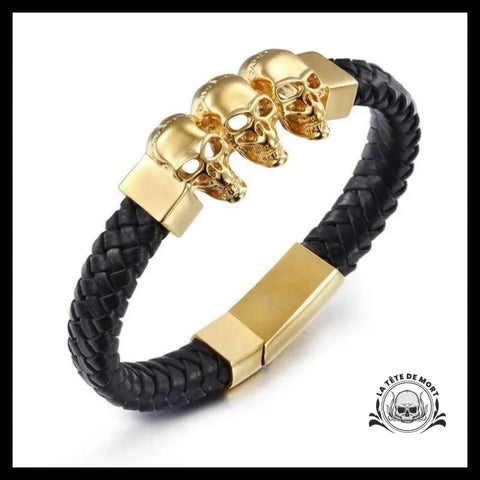 Bracelet Tête de Mort 3 Singes