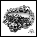 Bracelet Tête de Mort Aigle Américain - Crâne Passion