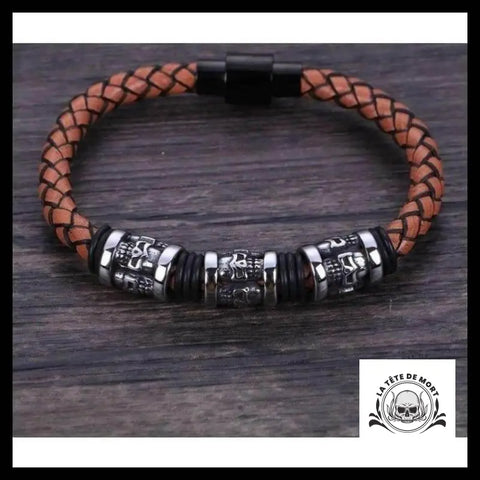 Bracelet Tête de Mort Amérindien