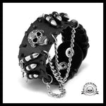 Bracelet Tête de Mort Biker