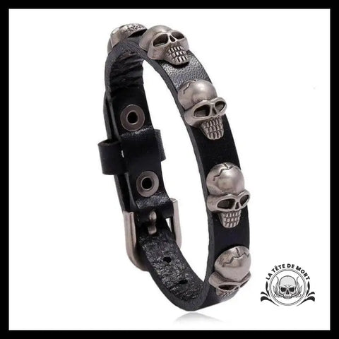 Bracelet Tête de Mort Black Skull