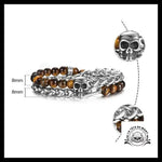 Bracelet Tête de Mort Bois