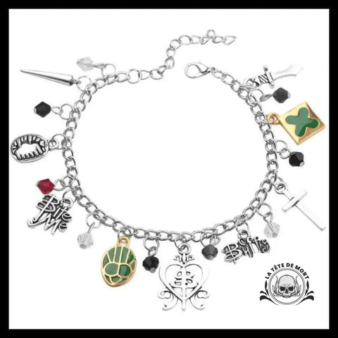 Bracelet Tête de Mort Breloque