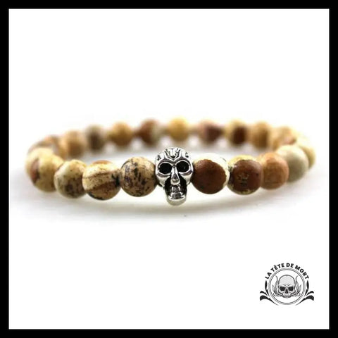 Bracelet Tête de Mort Caillou