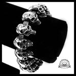 Bracelet Tête de Mort Chaîne Biker