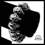 Bracelet Tête de Mort Chaîne Biker