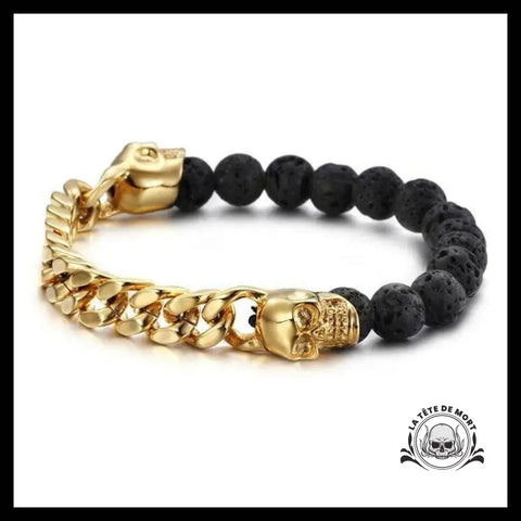 Bracelet Tête de Mort Charm