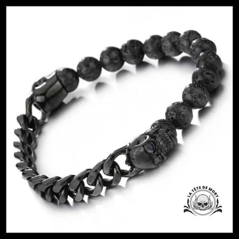 Bracelet Tête de Mort Charme