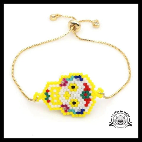 Bracelet Tête de Mort Colorée