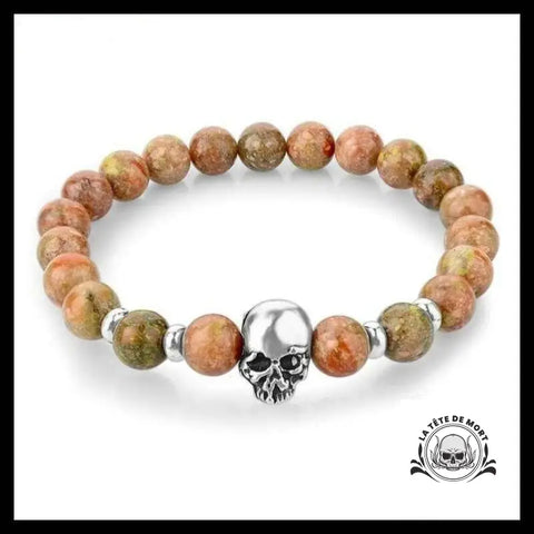 Bracelet Tête de Mort Crâne Humain