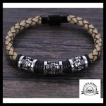 Bracelet Tête de Mort Crâne Tressé