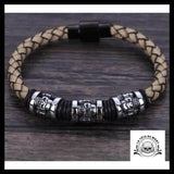 Bracelet Tête de Mort Crâne Tressé