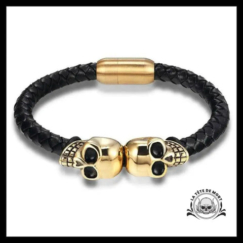 Bracelet Tête de Mort Démoniaque