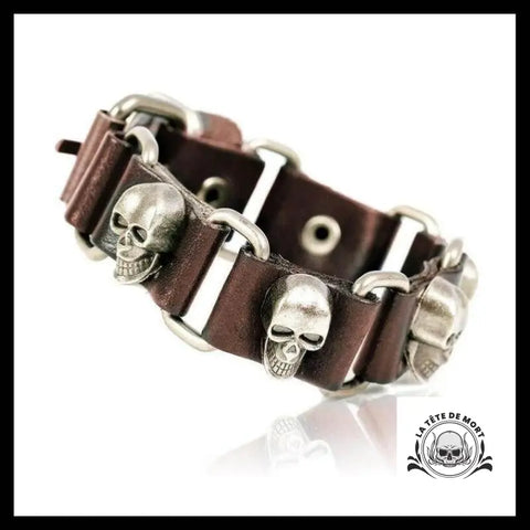 Bracelet Tête de Mort Diabolique