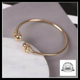 Bracelet Tête de Mort Dorée