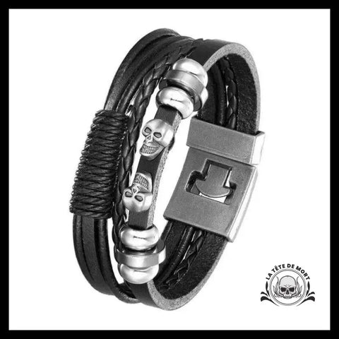 Bracelet Tête de Mort Duo