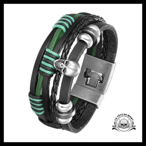 Bracelet Tête de Mort étreinte Maudite