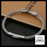 Bracelet Tête de Mort Femme (Acier)
