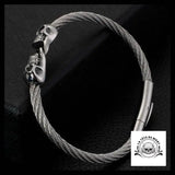 Bracelet Tête de Mort Femme (Acier)