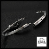 Bracelet Tête de Mort Femme (Acier)