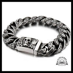 Bracelet Tête de Mort Gourmette Du Mal
