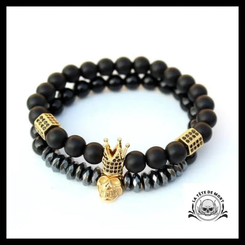 Bracelet Tête de Mort Grand Roi