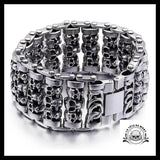 Bracelet Tête de Mort Homme (Acier)