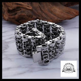 Bracelet Tête de Mort Homme (Acier)