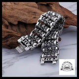 Bracelet Tête de Mort Homme (Acier)
