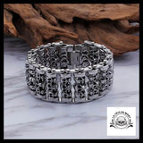 Bracelet Tête de Mort Homme (Acier)