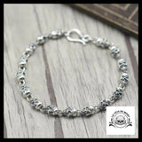 Bracelet Tête de Mort Homme (Argent)