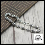 Bracelet Tête de Mort Homme (Argent)