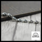 Bracelet Tête de Mort Homme (Argent)