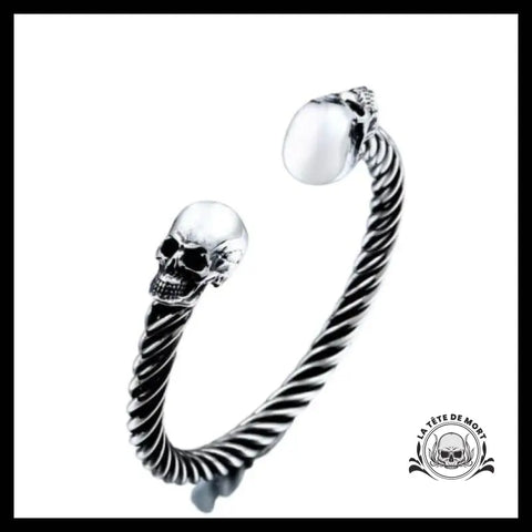 Bracelet Tête de Mort Jumeau