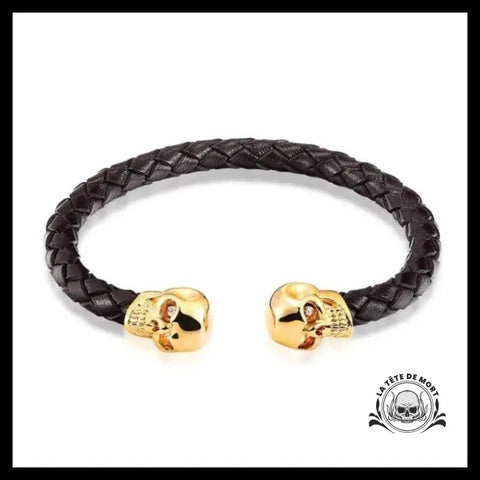 Bracelet Tête de Mort Jumeaux Défunts