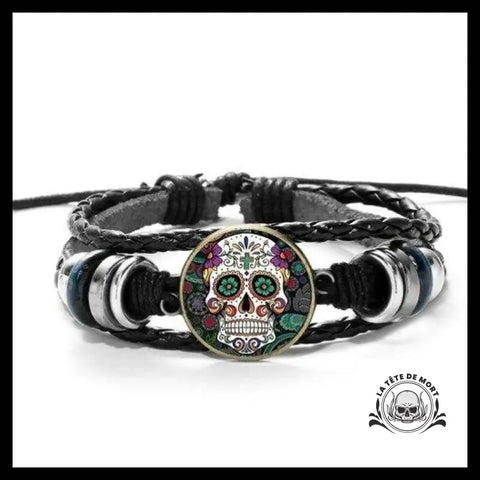 Bracelet Tête de Mort Macabre