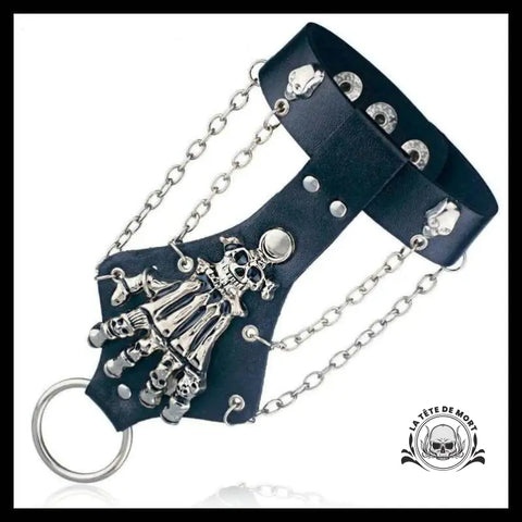 Bracelet Tête de Mort Main Squelette