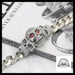 Bracelet Tête de Mort Mexicaine (Argent)