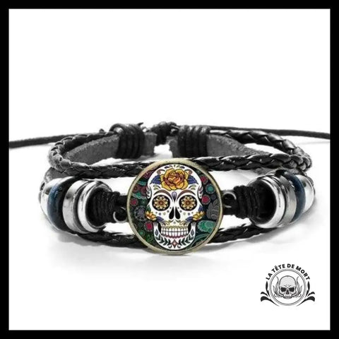 Bracelet Tête de Mort Mexique