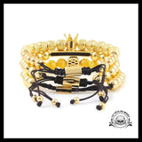 Bracelet Tête de Mort Monarque
